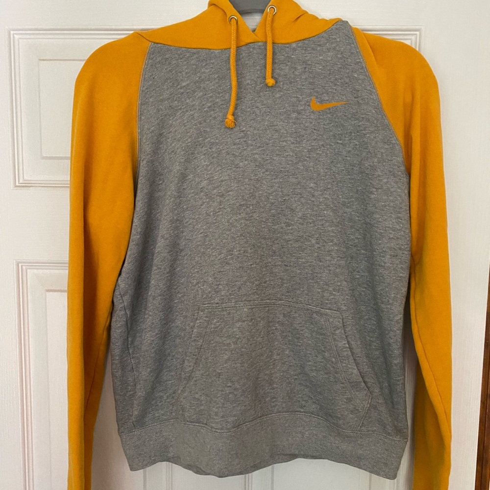 Yellow and grey Nike hoodie
